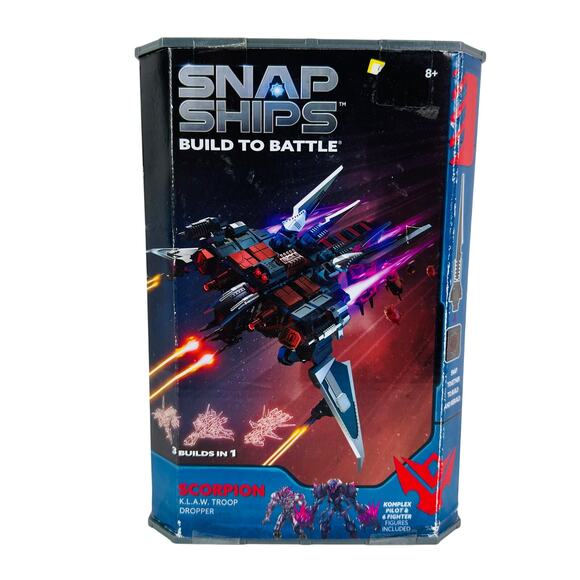 Snap Ships Build to Battle Scorpion K.L.A.W. Troop Dropper 3 Builds in 1 New - Picture 1 of 6